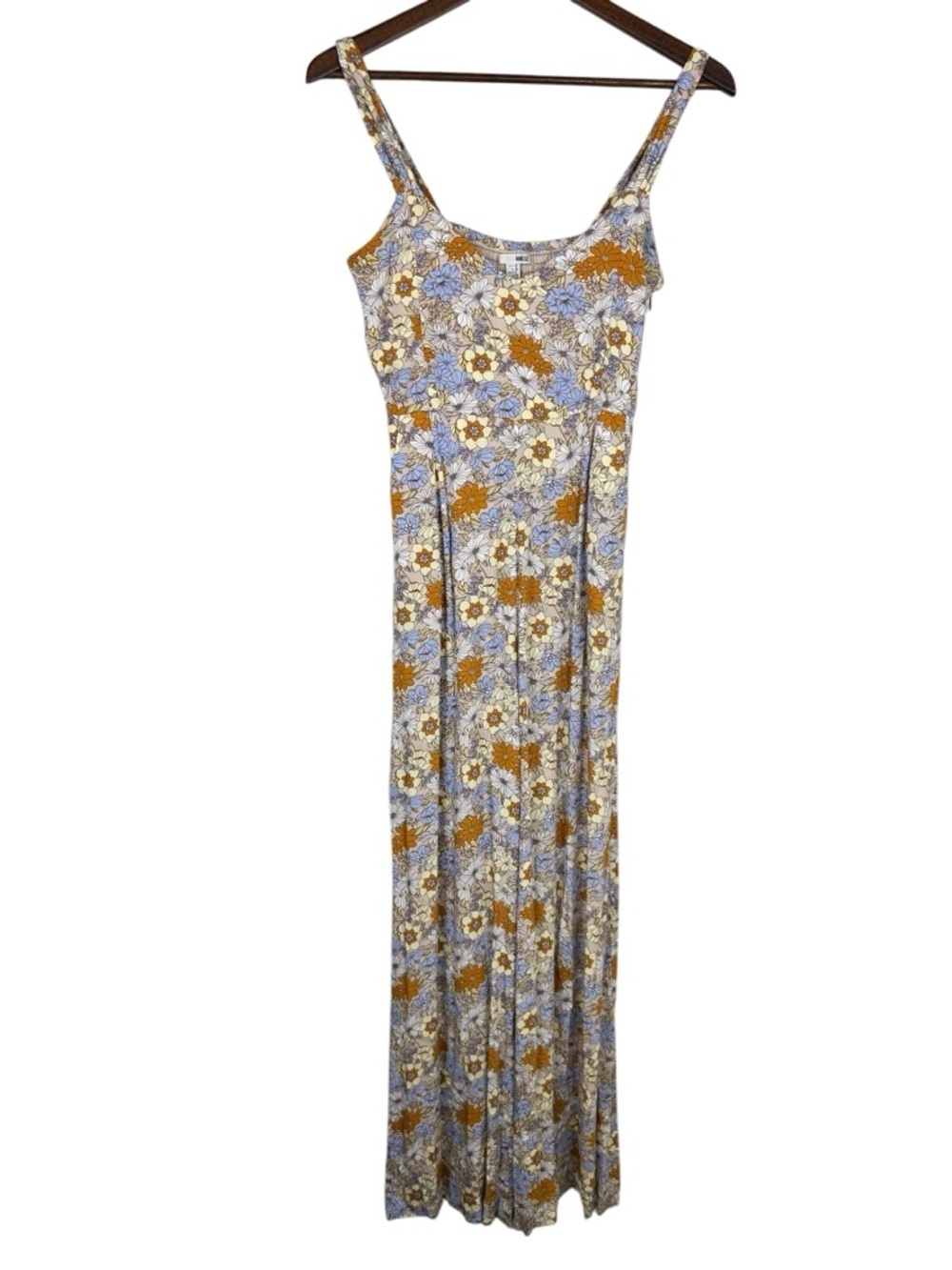 Amuse Society Floral Wide Leg Jumpsuit XS Boho Summer Vacation Outfit - Picture 3 of 8